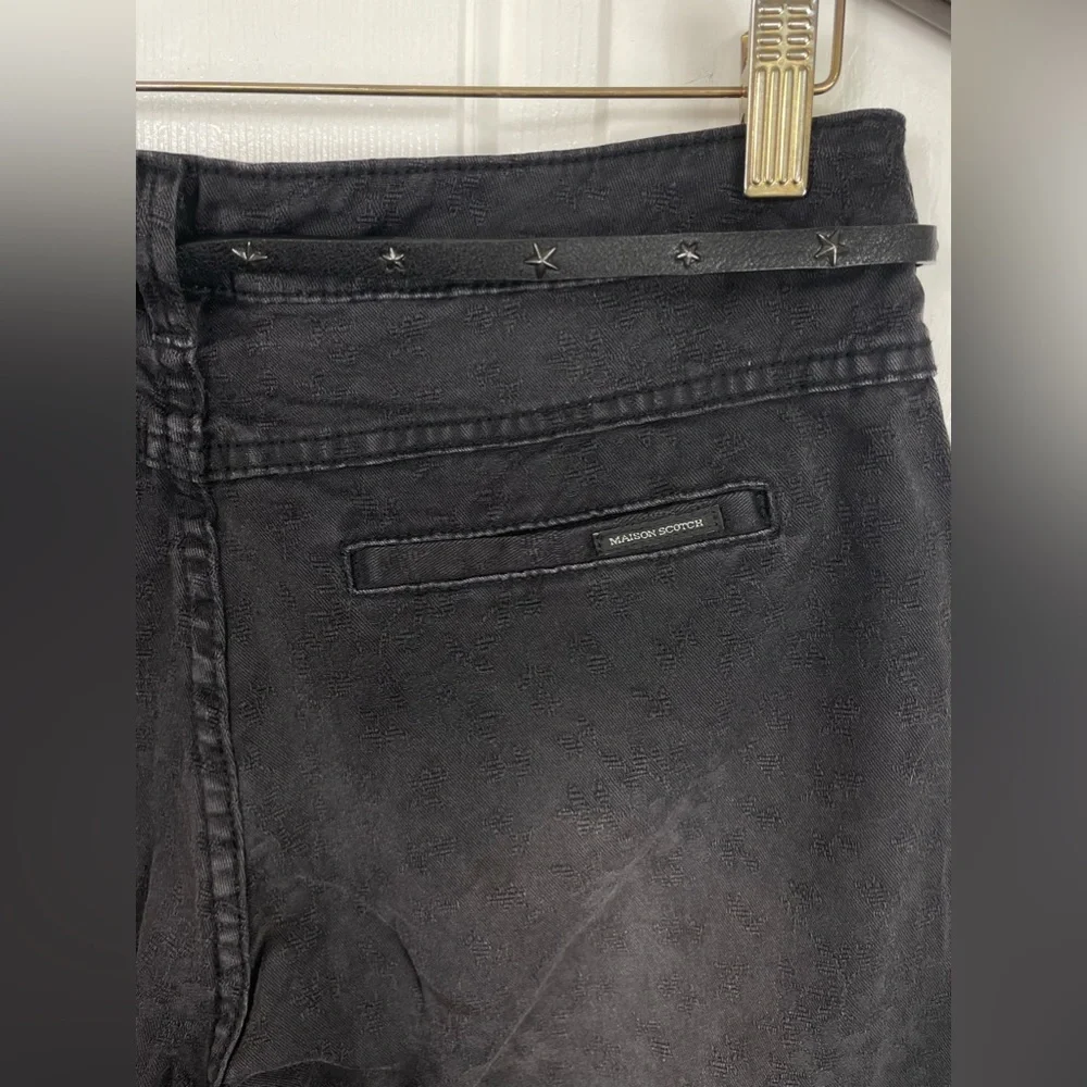 NWT $189 Maison Scotch 27 Jeans Mademoiselle Taped Leg Pants Distressed Women’s - Picture 10 of 16